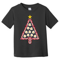 Christmas Breakfast Tree Bacon And Eggs Toddler T-Shirt