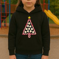 Christmas Breakfast Tree Bacon And Eggs Kids Hoodie