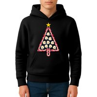 Christmas Breakfast Tree Bacon And Eggs Kids Hoodie