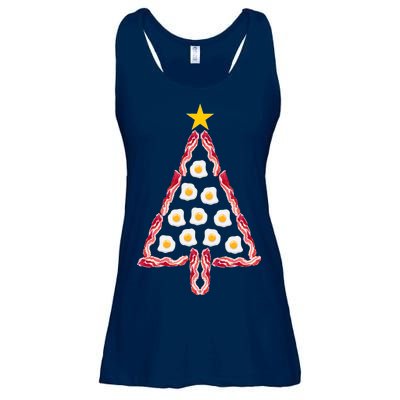 Christmas Breakfast Tree Bacon And Eggs Ladies Essential Flowy Tank