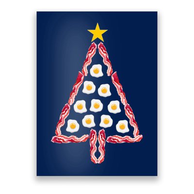 Christmas Breakfast Tree Bacon And Eggs Poster