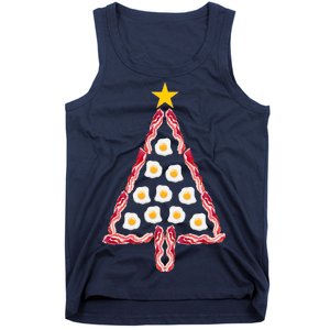 Christmas Breakfast Tree Bacon And Eggs Tank Top