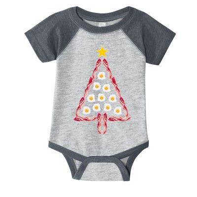 Christmas Breakfast Tree Bacon And Eggs Infant Baby Jersey Bodysuit