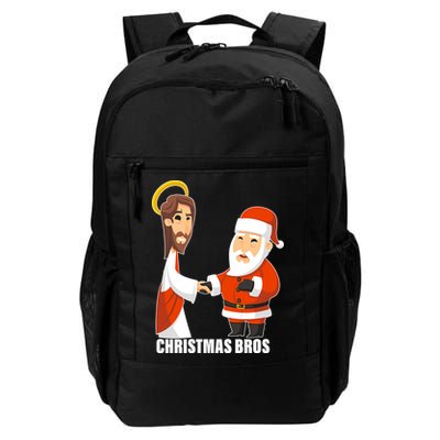 Christmas Bros Jesus And Santa Backpack