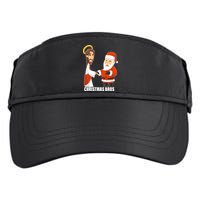 Christmas Bros Jesus And Santa Adult Drive Performance Visor