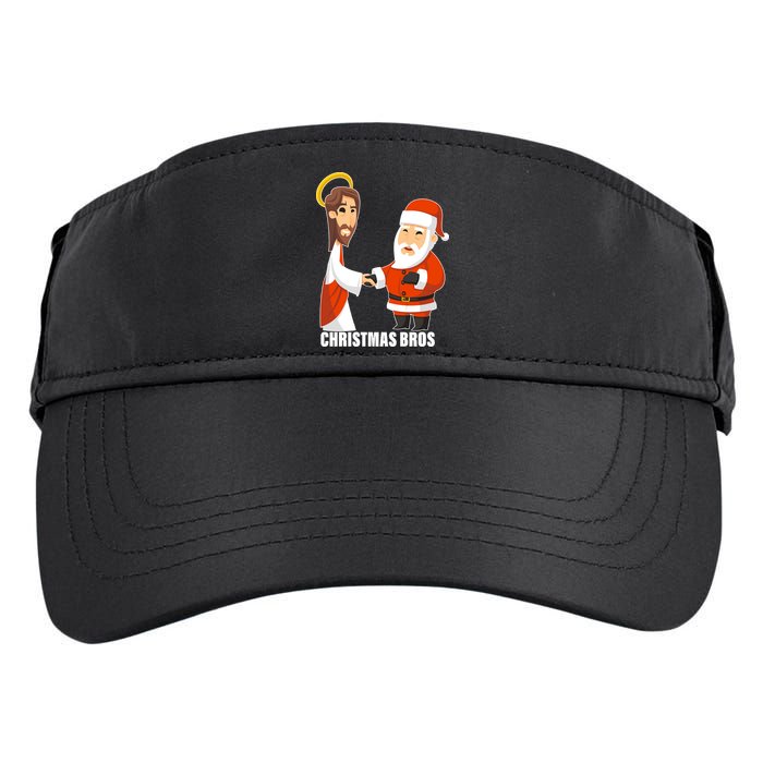 Christmas Bros Jesus And Santa Adult Drive Performance Visor