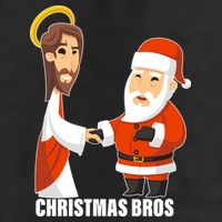 Christmas Bros Jesus And Santa Adult Drive Performance Visor