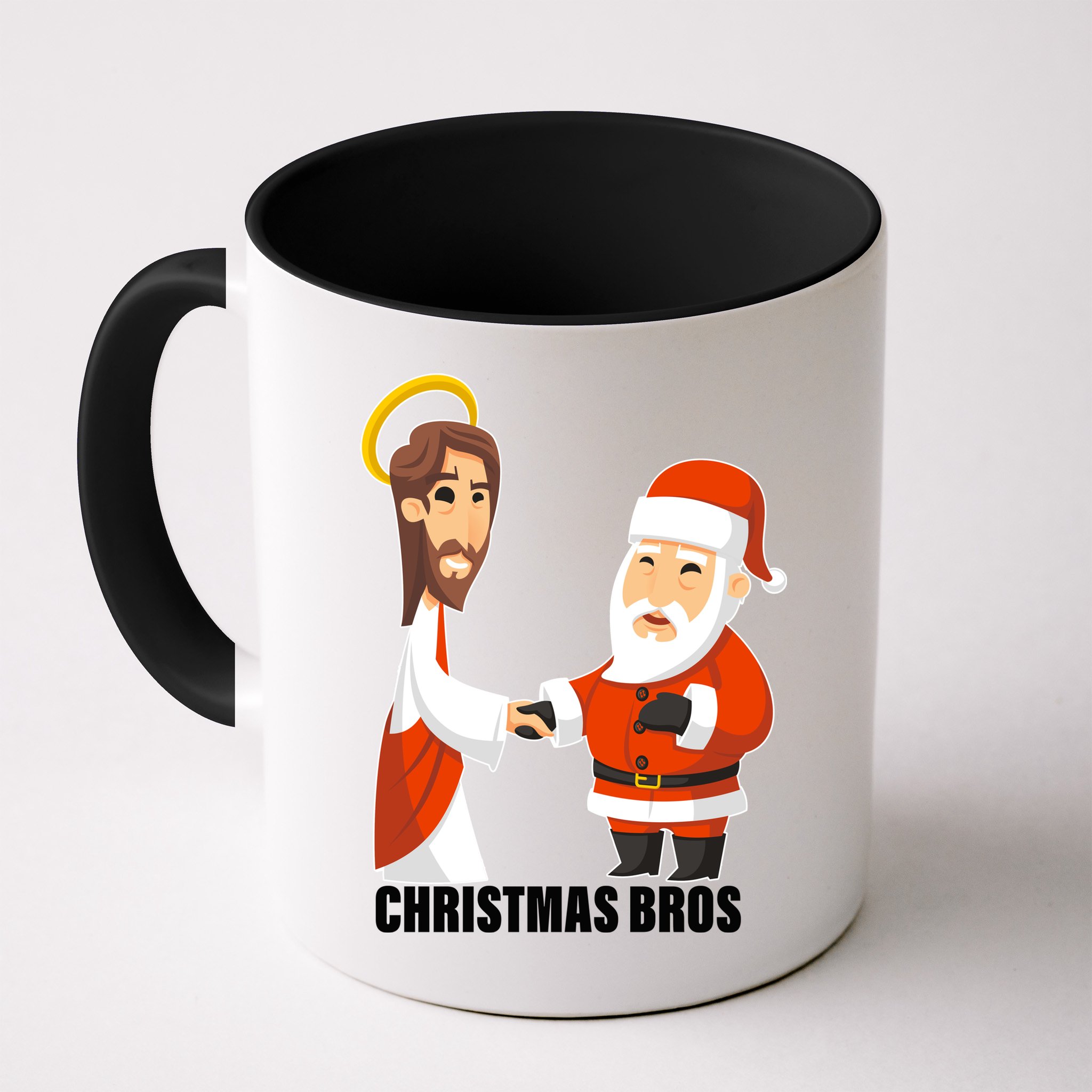 Christmas Bros Jesus And Santa Mug