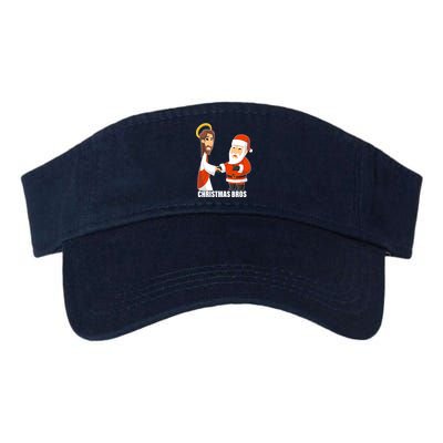 Christmas Bros Jesus And Santa Valucap Bio-Washed Visor