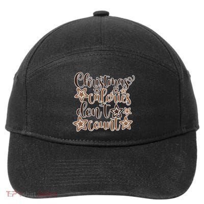Christmas Calories Don't Count  7-Panel Snapback Hat