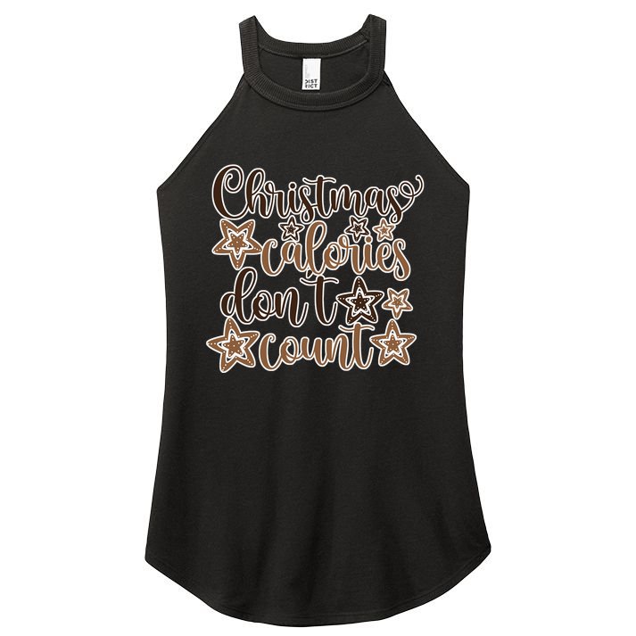Christmas Calories Don't Count  Women's Perfect Tri Rocker Tank