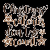 Christmas Calories Don't Count  Women's Perfect Tri Rocker Tank