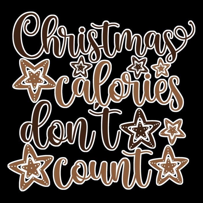 Christmas Calories Don't Count  Women's Perfect Tri Rocker Tank
