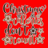 Christmas Calories Don't Count  Button