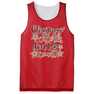 Christmas Calories Don't Count  Mesh Reversible Basketball Jersey Tank