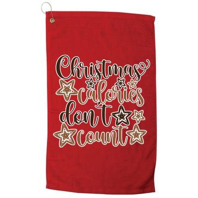 Christmas Calories Don't Count  Golf Towel