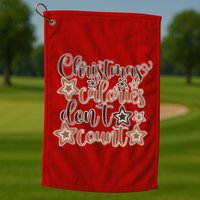 Christmas Calories Don't Count  Golf Towel