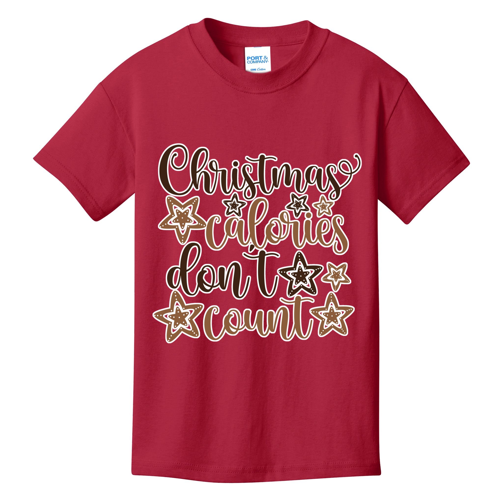 Christmas Calories Don't Count  Kids T-Shirt