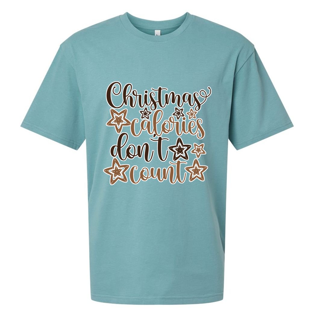 Christmas Calories Don't Count  Sueded Cloud Jersey T-Shirt