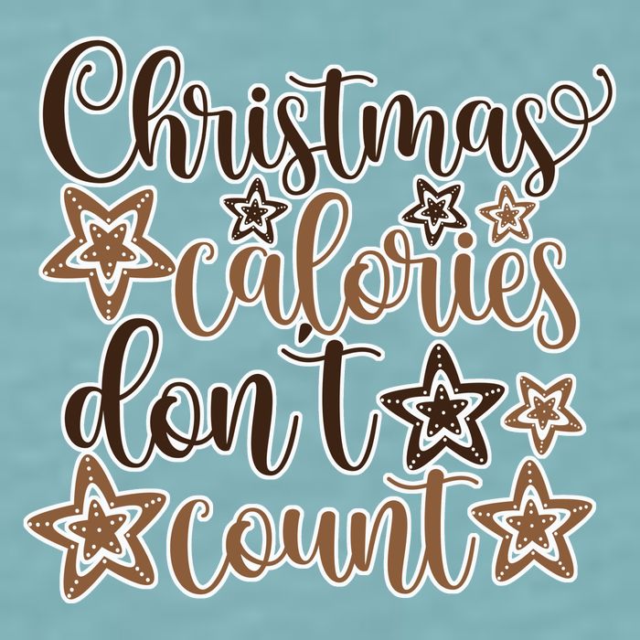 Christmas Calories Don't Count  Sueded Cloud Jersey T-Shirt