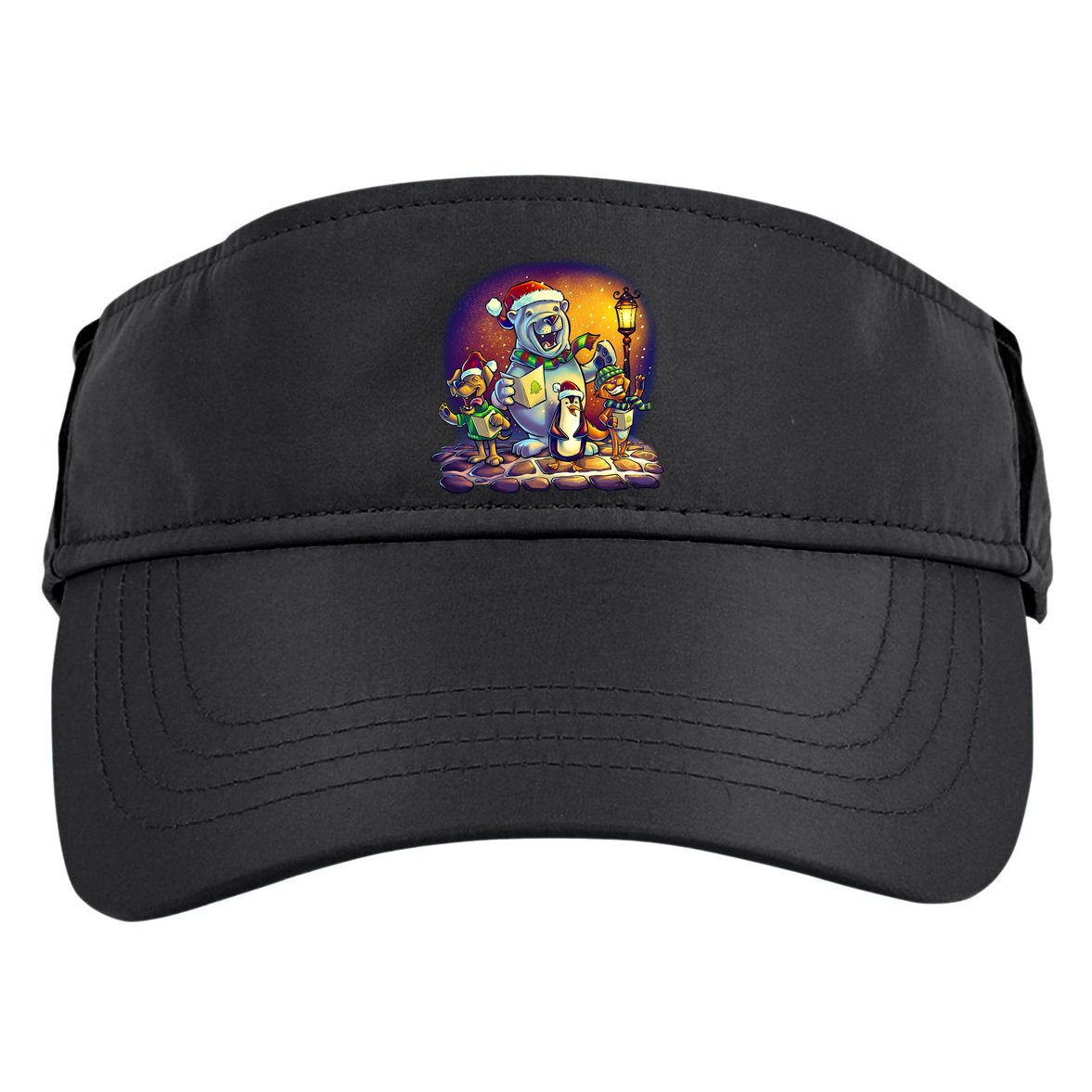 Christmas Carolers Adult Drive Performance Visor