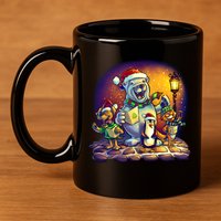 Christmas Carolers 11oz C Handle Ceramic Mug
