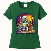 Christmas Carolers Womens T-Shirt