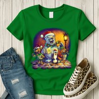 Christmas Carolers Womens T-Shirt