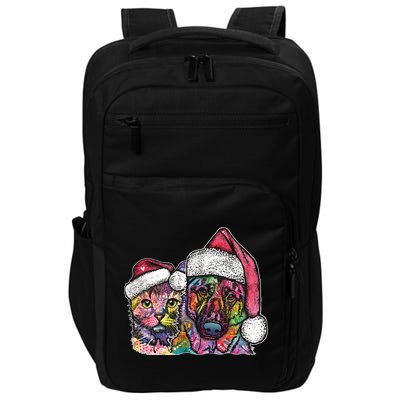 Christmas Cat & Dog W/Hat Dean Russo Impact Tech Backpack