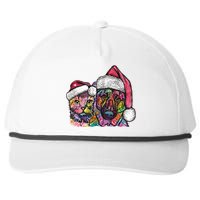 Christmas Cat & Dog W/Hat Dean Russo Snapback Five-Panel Rope Hat