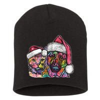 Christmas Cat & Dog W/Hat Dean Russo Short Acrylic Beanie