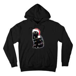 Christmas Cat Lights Hoodie