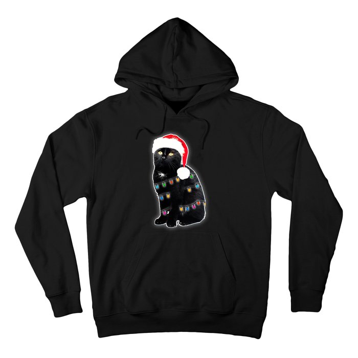 Christmas Cat Lights Hoodie