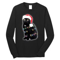 Christmas Cat Lights Long Sleeve Shirt