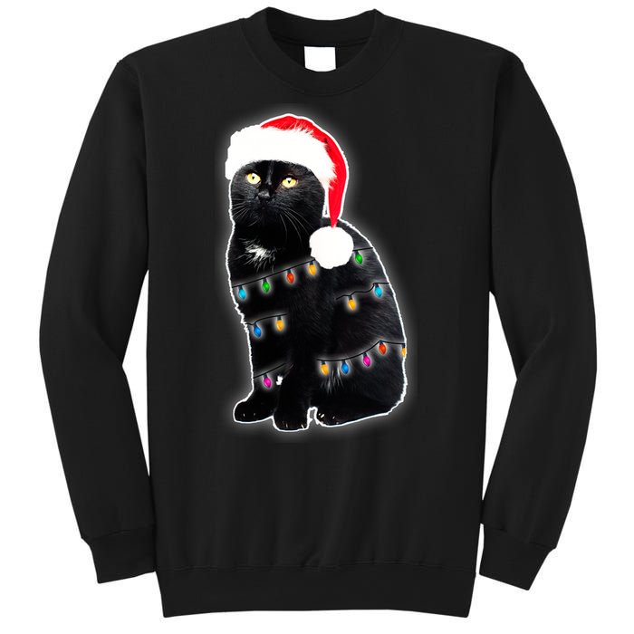 Christmas Cat Lights Sweatshirt