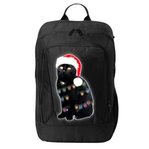 Christmas Cat Lights City Backpack