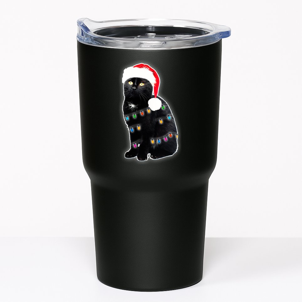 Christmas Cat Lights Tumbler