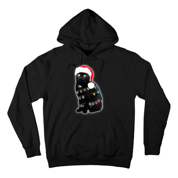 Christmas Cat Lights Tall Hoodie