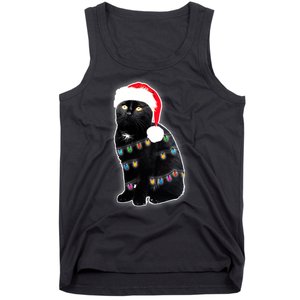 Christmas Cat Lights Tank Top