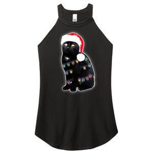 Christmas Cat Lights Women's Perfect Tri Rocker Tank