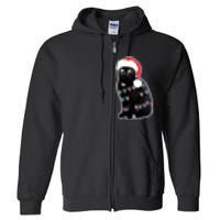 Christmas Cat Lights Full Zip Hoodie