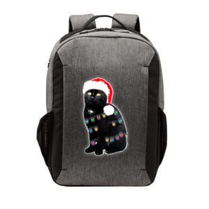 Christmas Cat Lights Vector Backpack