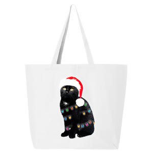 Christmas Cat Lights 25L Jumbo Tote