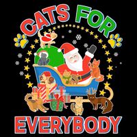 Christmas Cats For Everybody Cooling Performance Crew T-Shirt