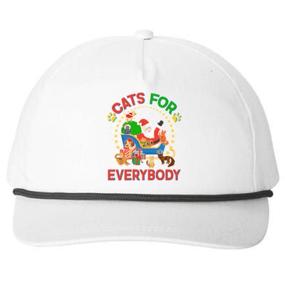 Christmas Cats For Everybody Snapback Five-Panel Rope Hat