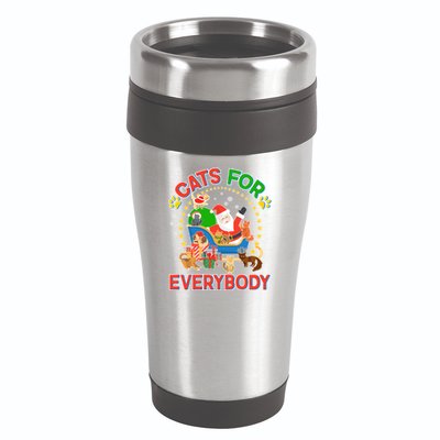 Christmas Cats For Everybody 16oz Travel Tumbler
