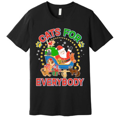 Christmas Cats For Everybody Premium T-Shirt
