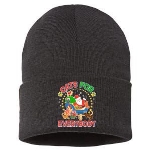 Christmas Cats For Everybody Sustainable Knit Beanie