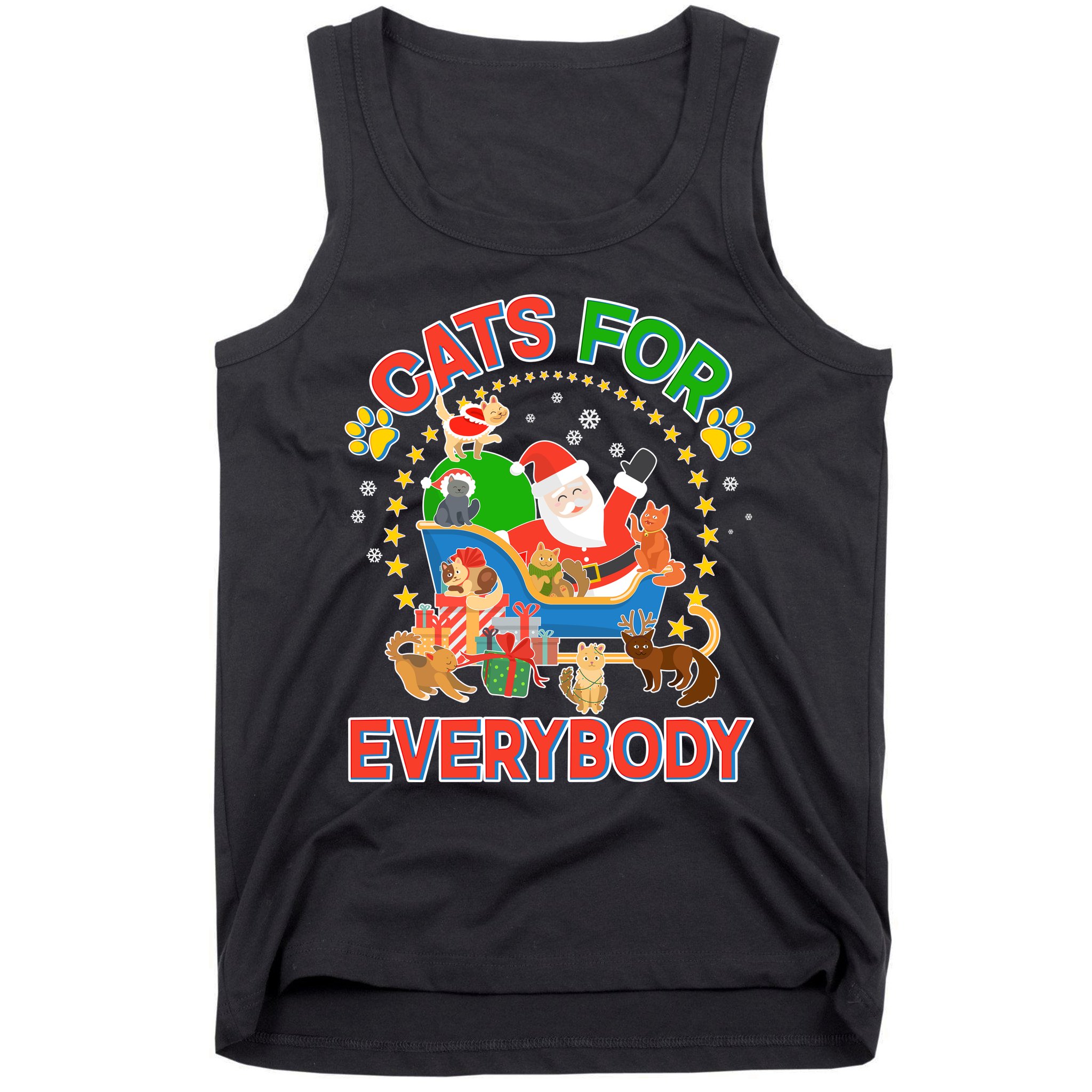 Christmas Cats For Everybody Tank Top