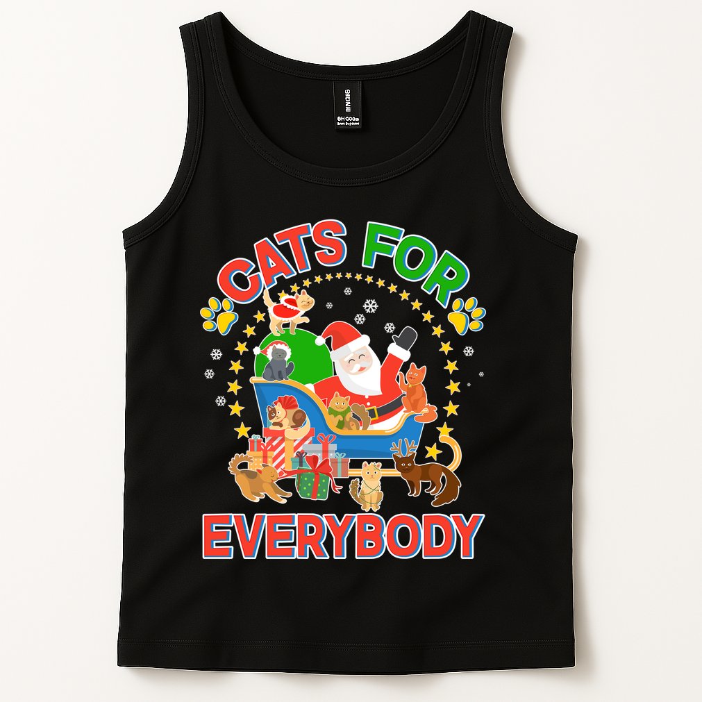 Christmas Cats For Everybody Tank Top